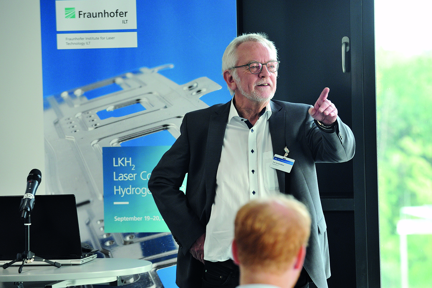Prof. Arnold Gillner, Abteilungsleiter Business Development Forschungsmärkte am Fraunhofer ILT plant das neue Netzwerk »Laser in Hydrogen Technology« und sucht Unternehmen und Institute, um die Wasserstechnologie zügig voranzubringen.