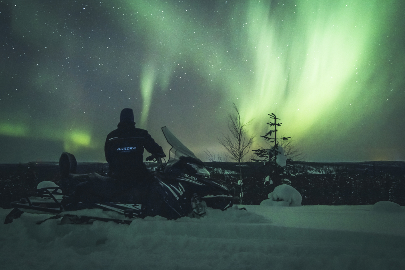 Aurora Powertrains originates from Lapland and is the world's first provider of guided tours with electric snowmobiles. The eSled has a range of up to 100 kilometers.