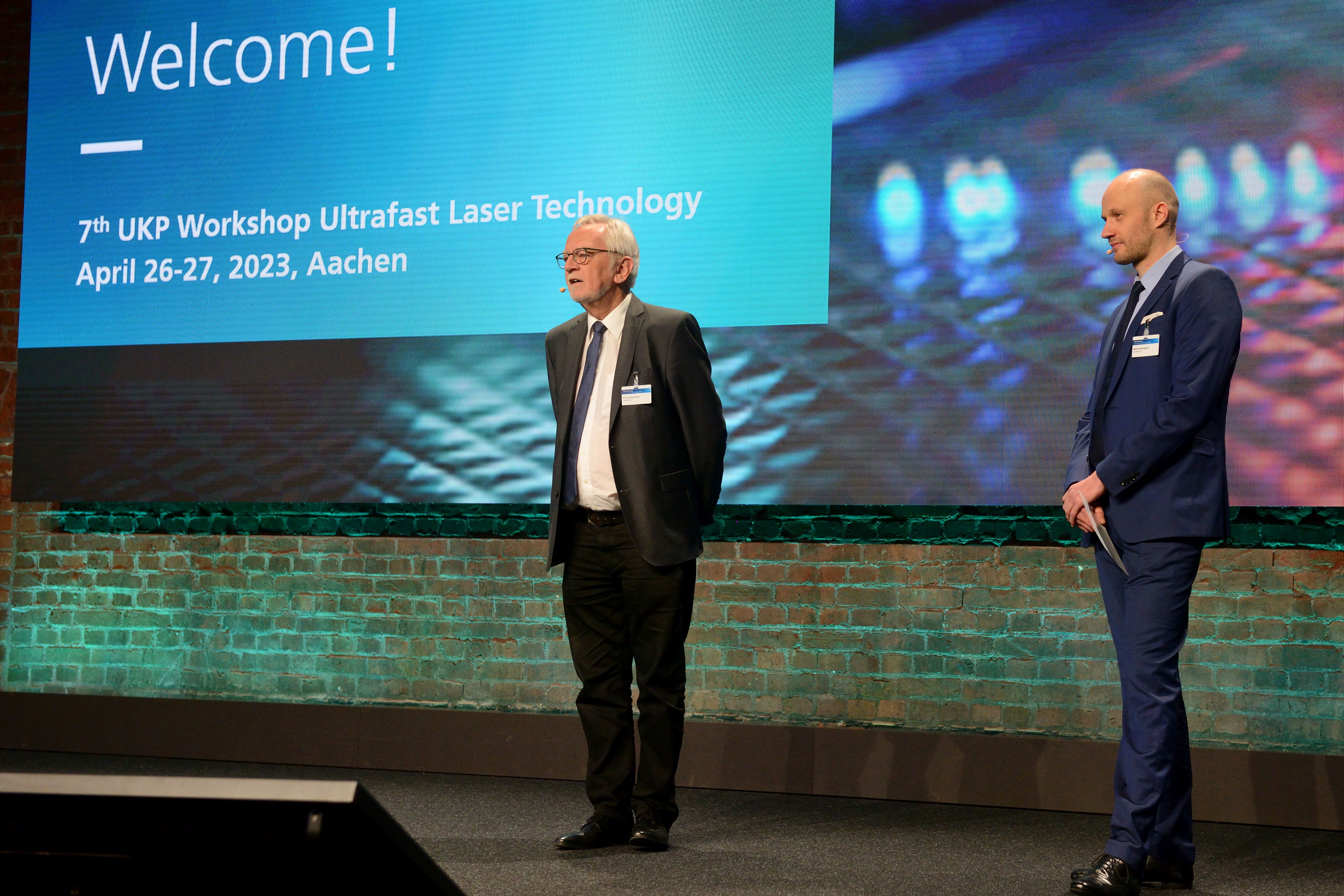 Professor Arnold Gillner and Martin Reininghaus organized the “7th UKP Workshop Ultrafast Laser Technology 2023” in Aachen.