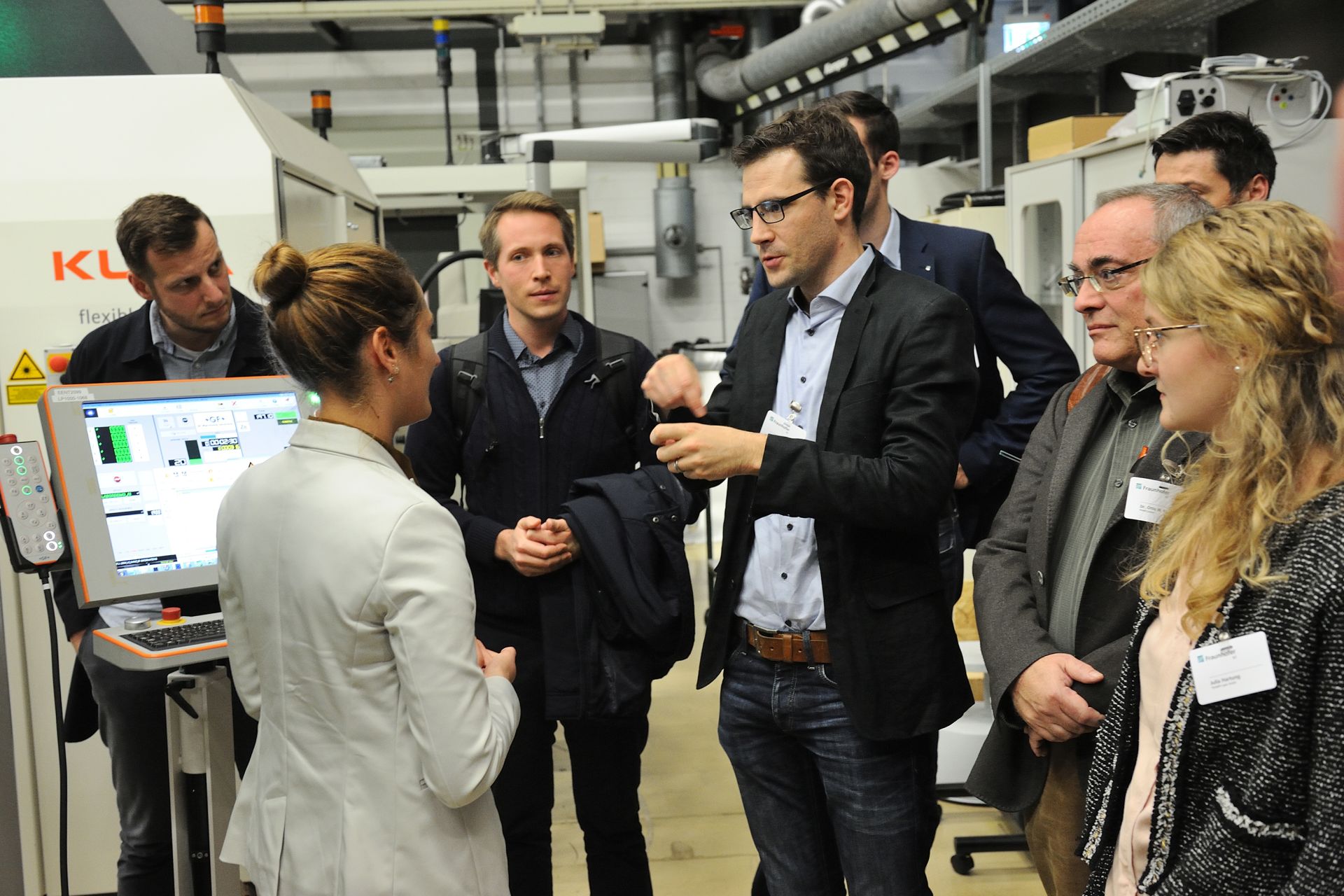 Laboratory tours as part of the AI for Laser Technology Conference 2019 at the Fraunhofer ILT.