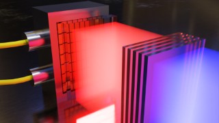 Artist’s rendering of a diode laser module with beam shaping for pumping plate stack amplifiers in high-energy lasers. Such diode laser pump modules are considered a key component for fusion power plants of the future.