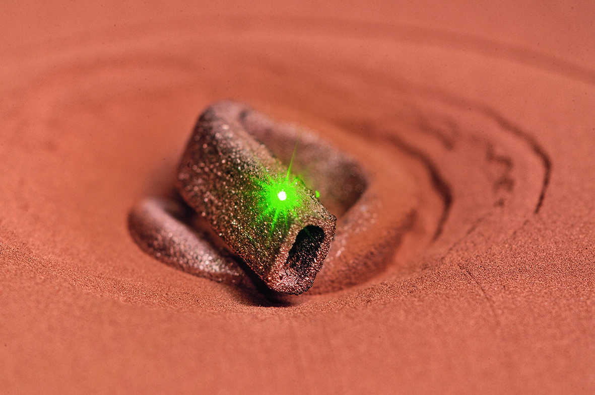 Picture 2: “SLM in green”: the new process should allow 3D printing of pure copper components.