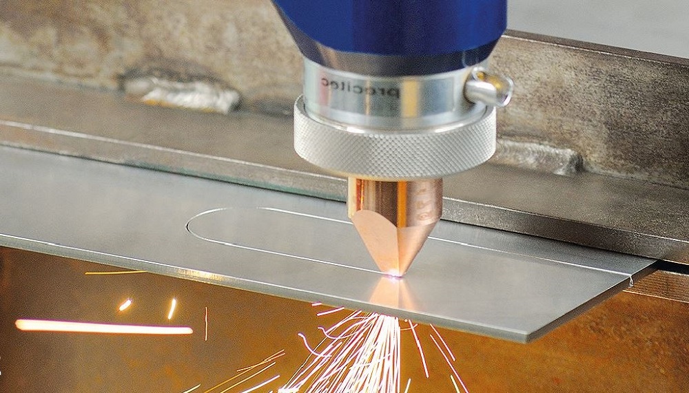 Cutting of stainless steel with direct diode laser.